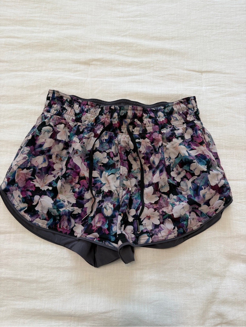 Reversible Lululemon Athletic Shorts - Purple Floral